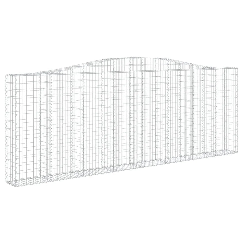 Cesti Gabbioni ad Arco 5 pz 400x30x140/160 cm Ferro Zincato 3145855