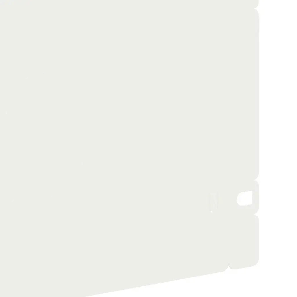Bordure per prato 20 pz Bianco 103 x 0,05 x 22 cm Acciaio CFW9405099