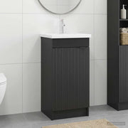 Mobile da bagno con lavabo Nero 42 x 40 x 84,5 cm 890085
