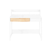 Scrivania con 2 cassetti Scrivania per cameretta da ragazzi Scrivania Scaffale Tavolo Bianco 100x59x95cm FWT106-W