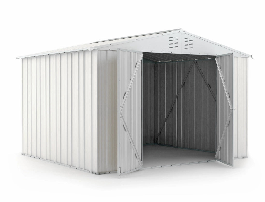 Box in lamiera zincata per esterno 327x269cm x h 215cm - 132 kg - 8,80mq BIANCO