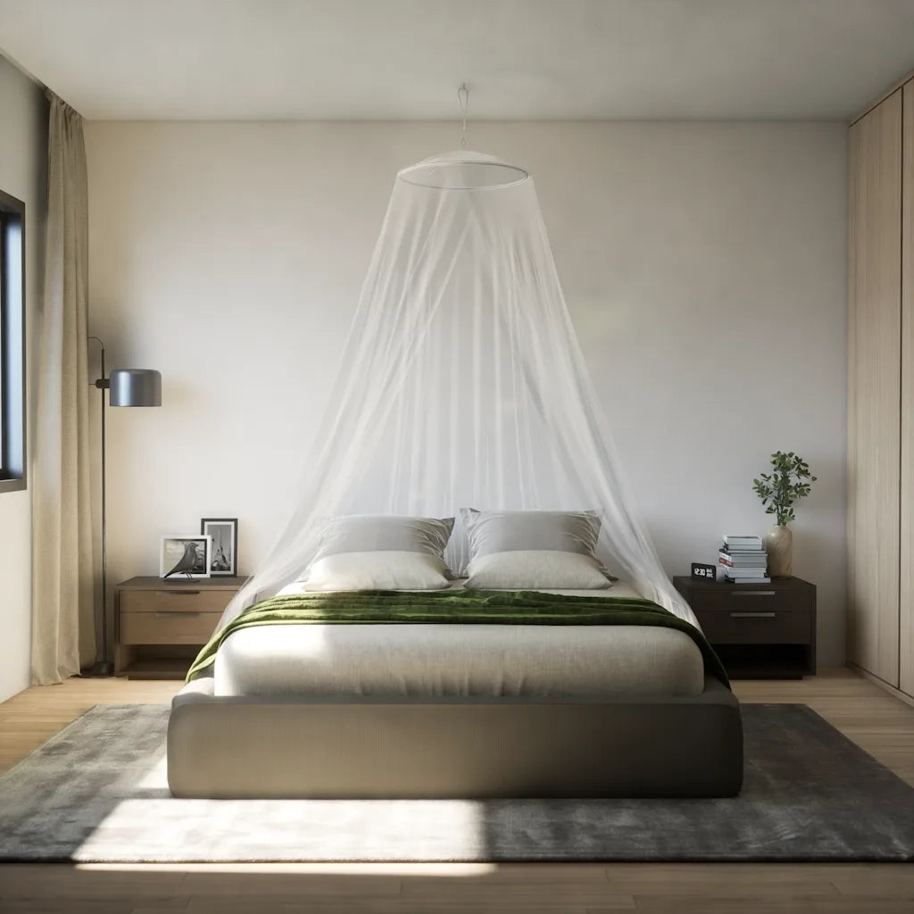 Zanzariera per Letto 220 Rete Bianca 56x56x220 cm CFW1096178