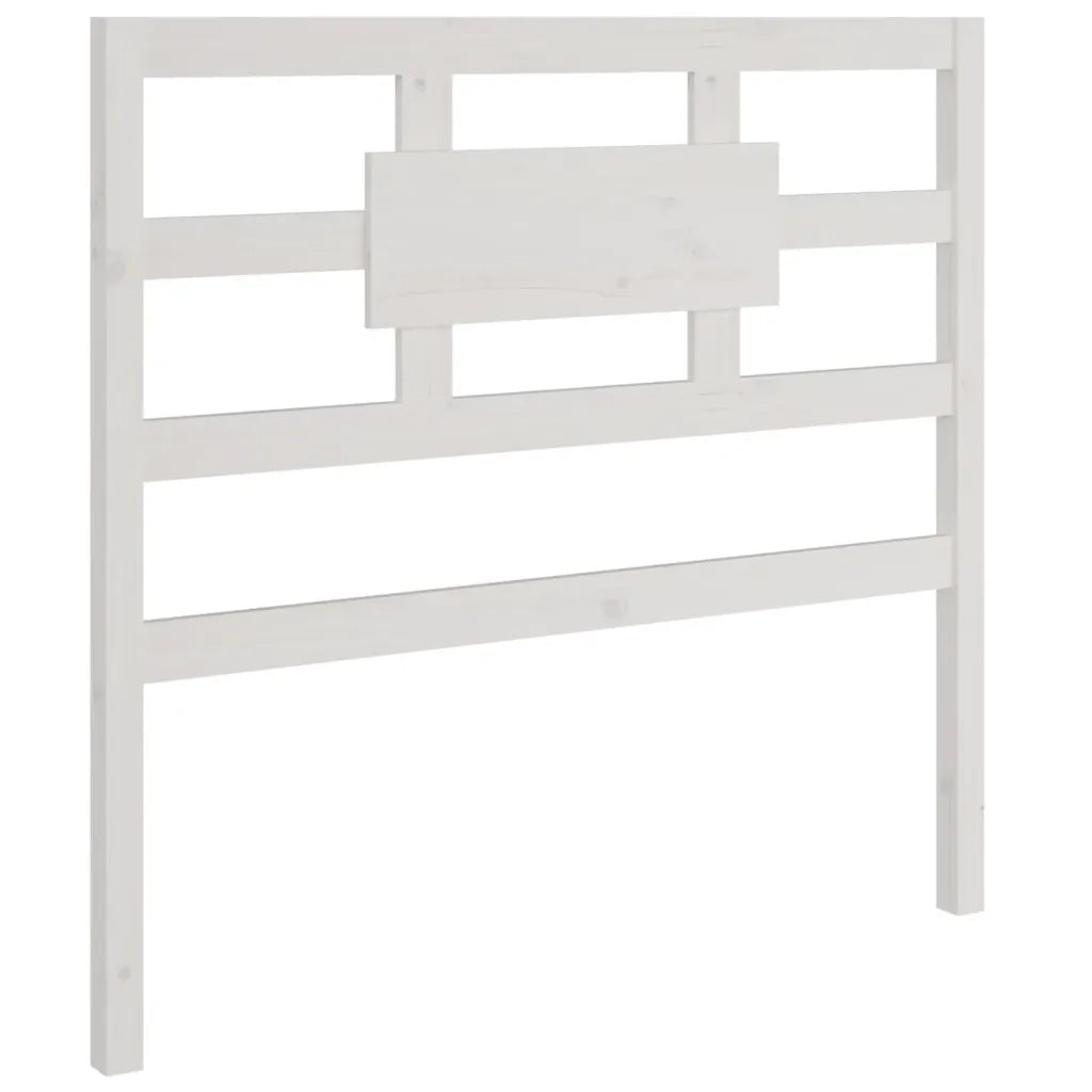 Testiera per Letto-Testata-Testiera Decorativa Bianca 95,5x4x100 cm Legno Massello di Pino 780524