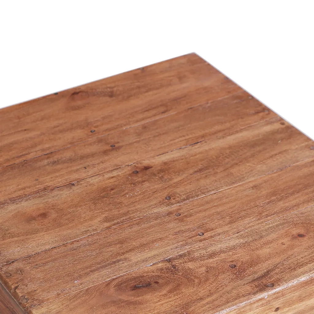 Tavolino da CaffÃ¨ 53x50x50 cm in Legno Massello di Recupero cod mxl 9127