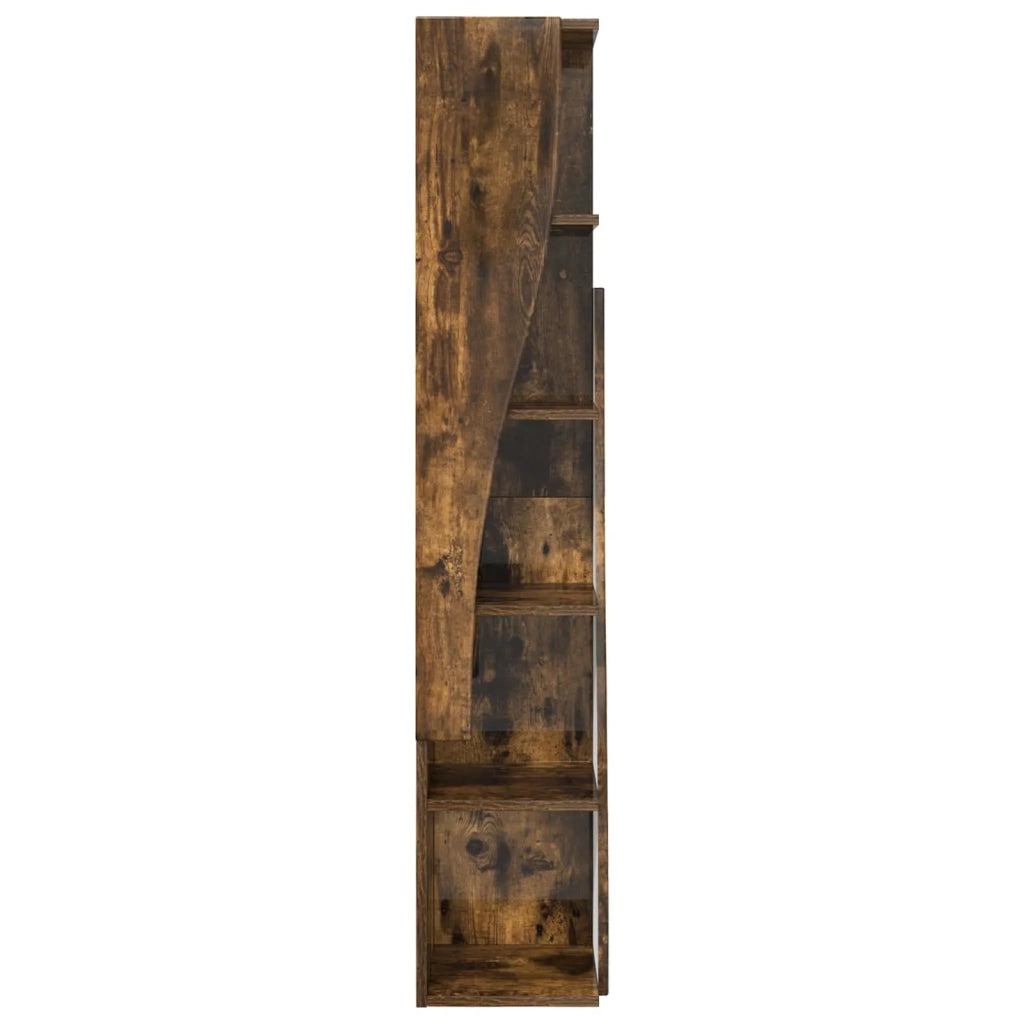 Mobile angolare 27,5x27x140cm Legno ingegnerizzato Rovere fumé 889870