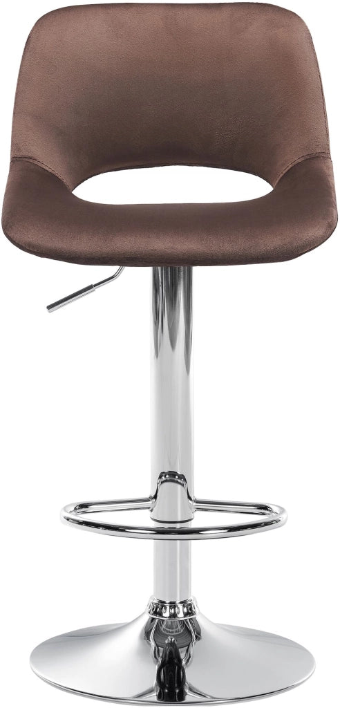 Barhocker Camden Samt chrom