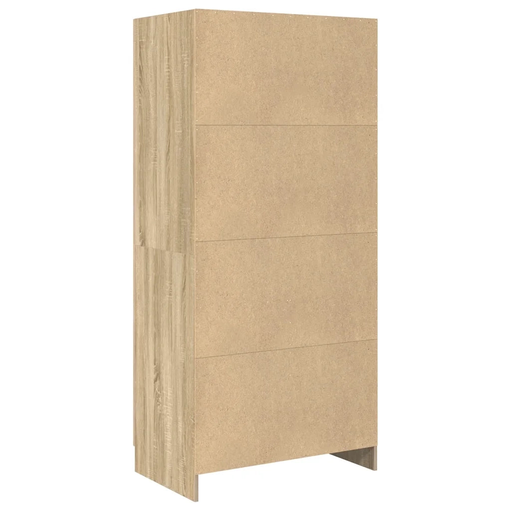 Armadio Rovere Sonoma 82,5x51,5x180 cm in Legno Multistrato 803437