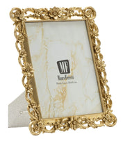 Cornice Classic 26,9x2x32,3 cm in Resina e Vetro Oro