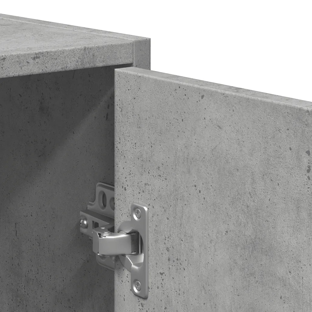 Mobile da Bagno con Specchio-Armadietto a Specchio da Bagno Grigio Cemento Legno Multistrato 541601