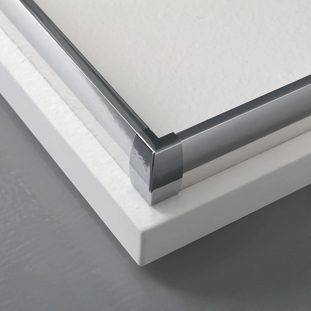 Box doccia angolare 70x90 cm cristallo trasparente