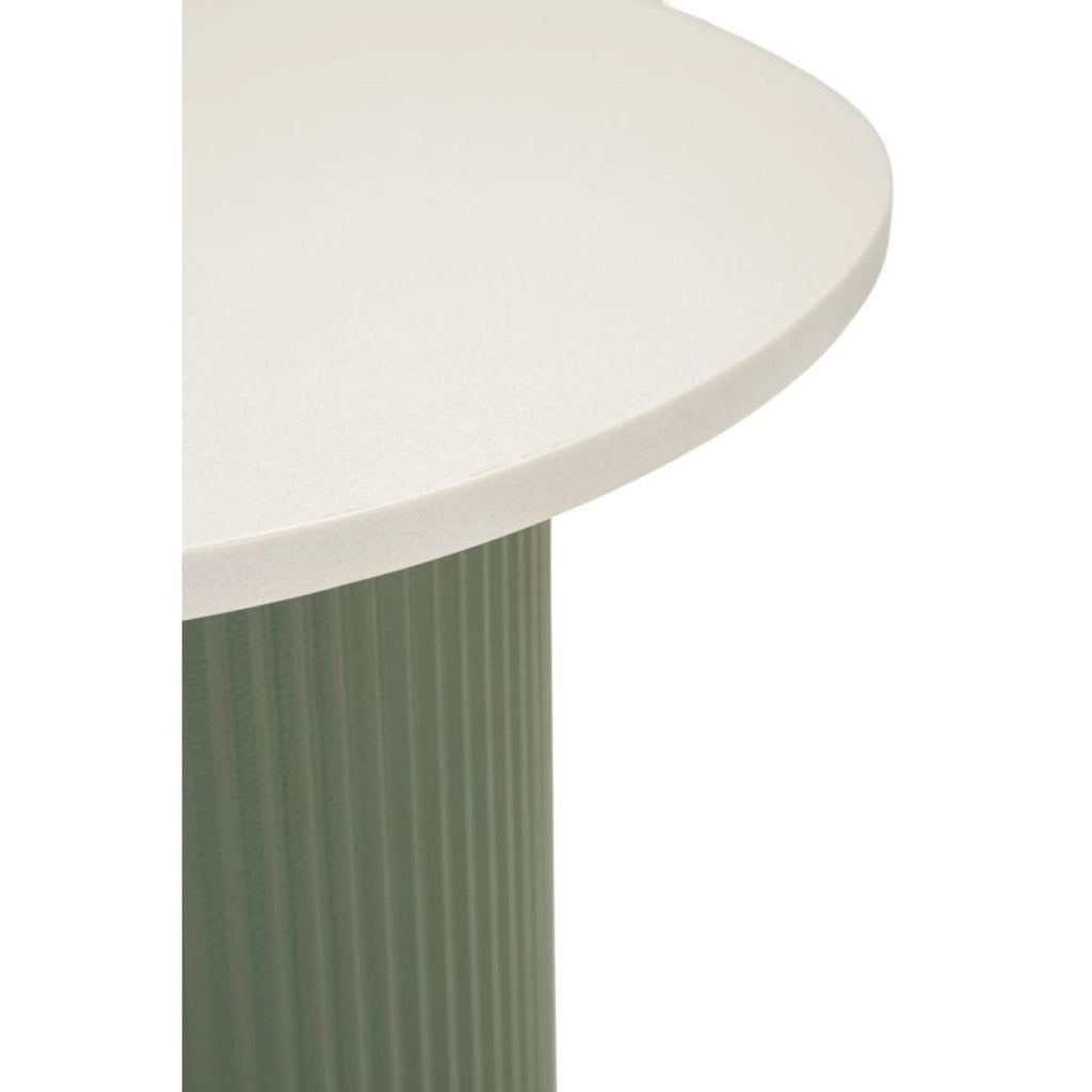 Tavolino VKH1121, Verde, Marmo Artificiale, 40x42x45 cm