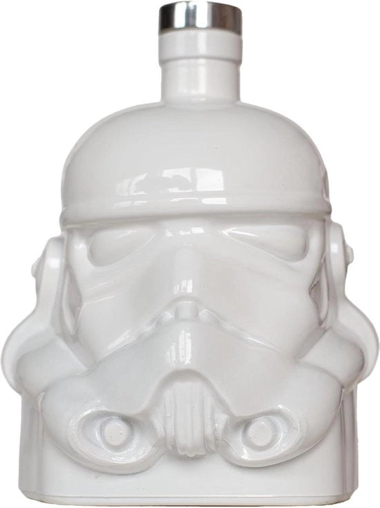 Scotch e Bourbon Karaf Stormtrooper elmo bianco - 750 ml - chiusura a vite - set di regali per scotch - per uomini - accessori per la bar home - decorazione per la cucina