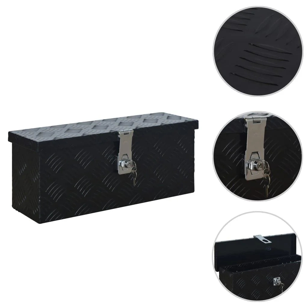 Cassone per rimorchio in alluminio 48,5 cm nero 02_0003199