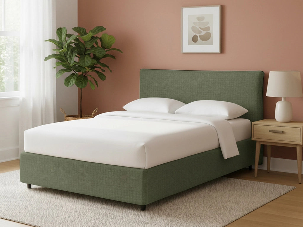 Staines, Letto Singolo Sfoderabile Made in Italy, Verde