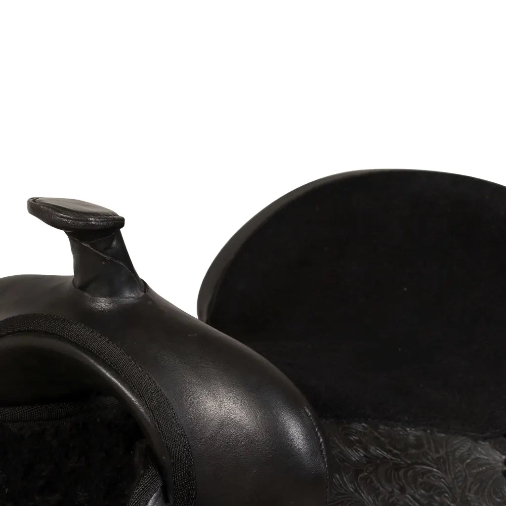 Sella Western Testiera e Pettorale in Vera Pelle 16" Nero CFW8577019