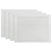 Set di 4 ante a persiana ante per armadi ante per mensole rivestimento per armadio guardaroba 39,5 x 59,4 cm legno di pino massiccio bianco 02_0003928