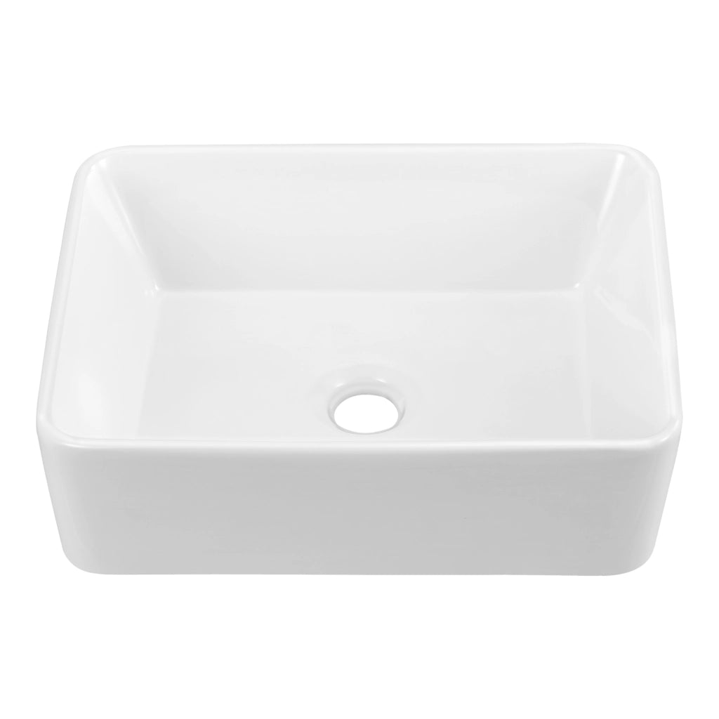 Lavabo da Appoggio Svendborg 13x40x30 cm Ceramica - Bianco [neu.haus]