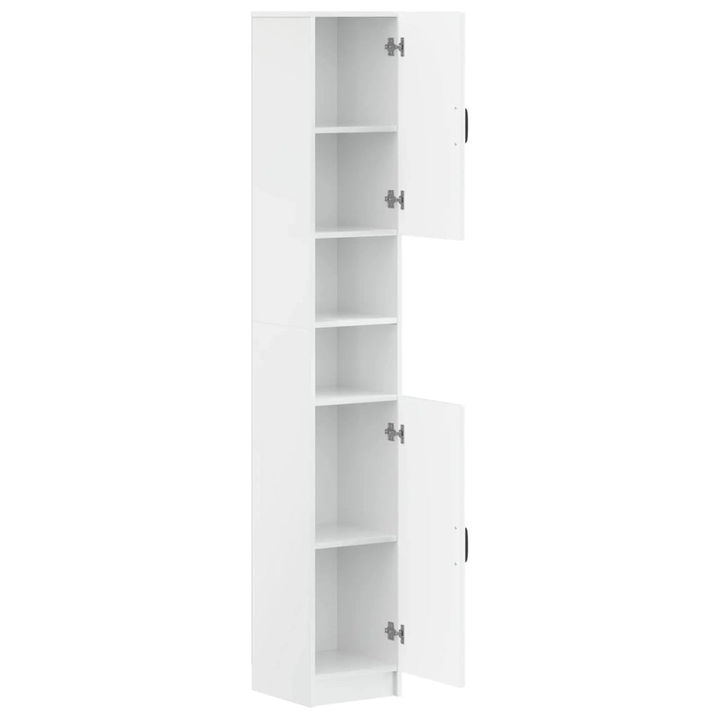 Armadio da Bagno con Ripiano Aperto UTRECHT Bianco Lucido 897699