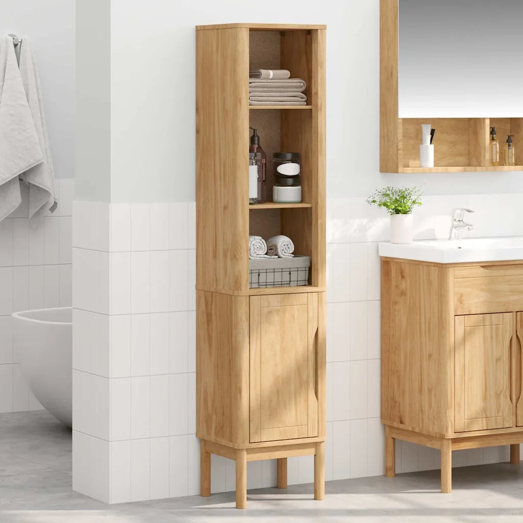 Mobiletto bagno alto FLORO Marrone cerato 35 x 30 x 160 cm
