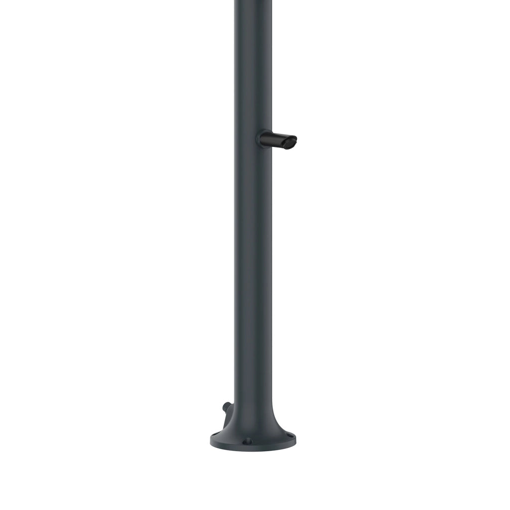 Doccia da Giardino in Alluminio Soffione I-switch Quadrato con Termometro LCD Sined Luna Alu Grigio