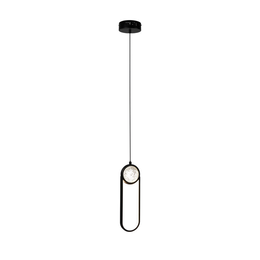 Lampada a sospensione LED Lacrima Candellux 15W nera 3000K 120cm