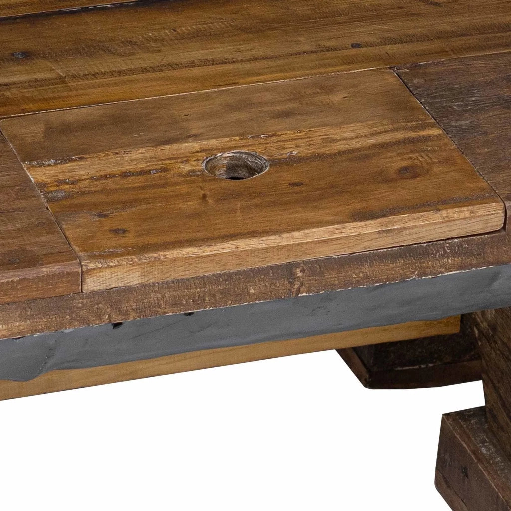 Tavolino da salotto Naturale 90 x 50 x 35 cm legno