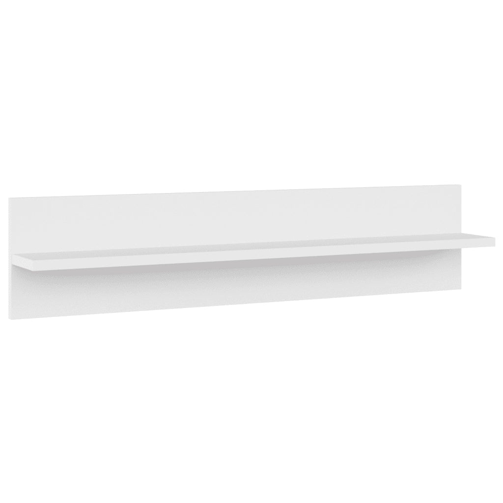 Mensole a Muro 2 pz Bianche 80x11,5x18 cm in Truciolato cod mxl 33189