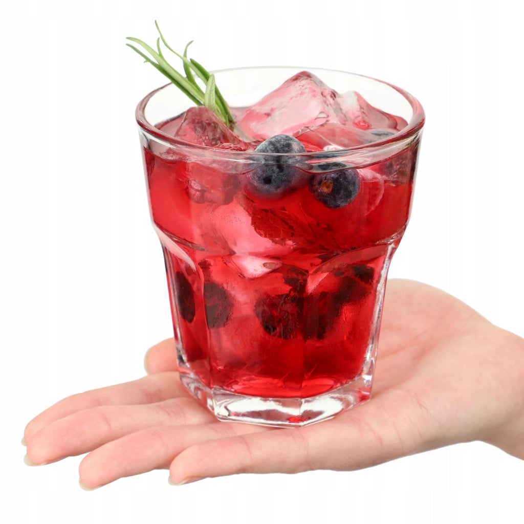 Set di 6 bicchieri da succo KADAX da 230 ml in vetro spesso