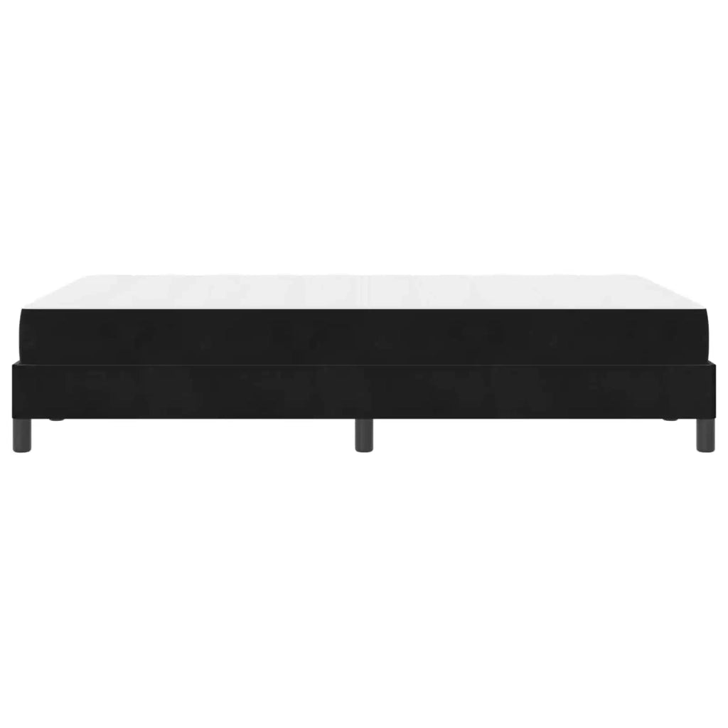Letto a molle con materasso Nero 120 x 190 cm Tessuto 3398679