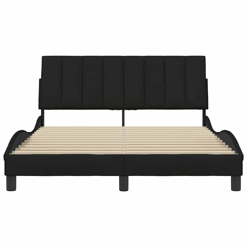 Giroletto senza Materasso Hanko Nero 120x200 cm Tessuto 3310379