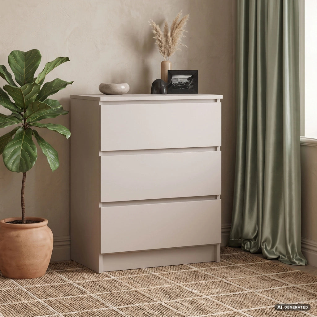 Comò K60 Cashmere 60 cm 3 cassetti 60x40x77 cm