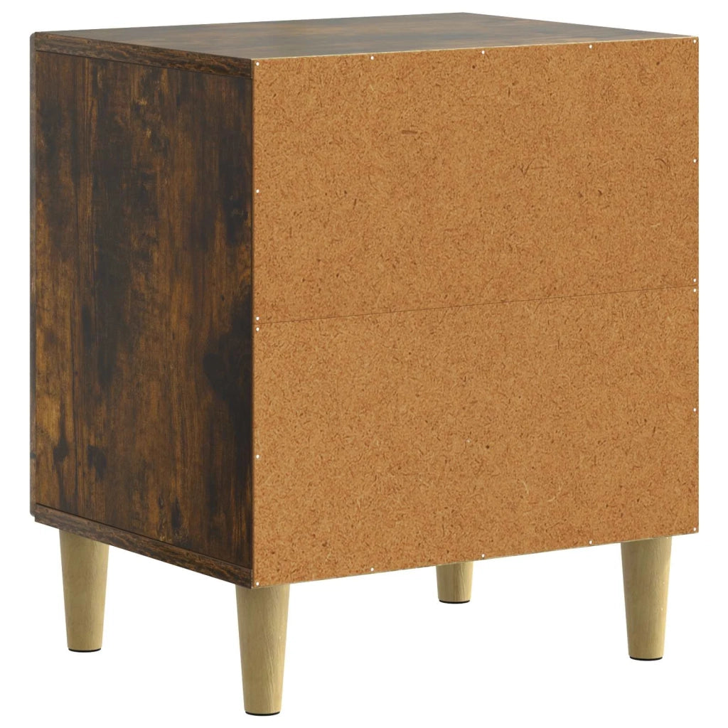 Armadio da Notte 2 pcs Rovere Fumo 43 x 34,5 x 50 cm