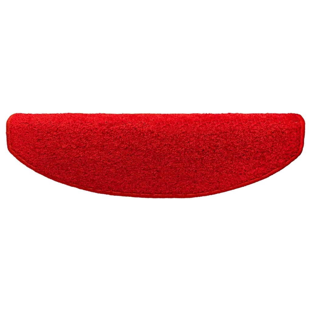 Tappetini per scale autoadesivi 15 pcs Rosso 80 x 24,5 x 3,5 cm