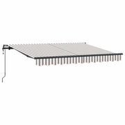 Tenda Retrattile Grigio chiaro e bianco 600 × 300 cm 3426489