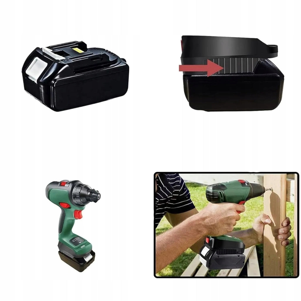 Adattatore Batteria Makita 18V per Bosch – Compatibile con Utensili Bosch 18V C Series Green | Alta Qualita e Durata