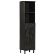 Mobile da Bagno Nero 38x33x160 cm in Legno Massello di Mangocod mxl 114619