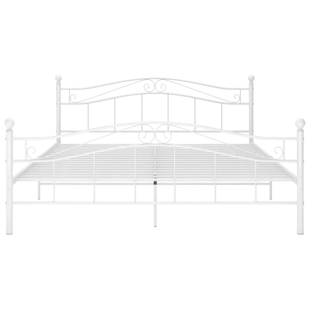Giroletto-Struttura Letto Bianco in Metallo 160x200 cm 535089