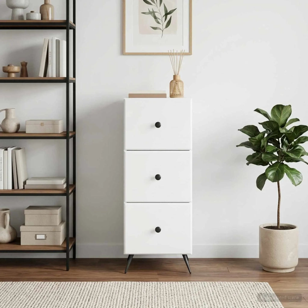 Mobile con Cassetti Bianco 33 x 34,5 x 90 cm 895535