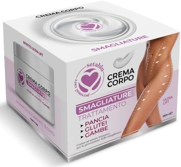 SETABLU CREMA CORPO SMAGLIATURE TRATTAMENTO PANCIA GLUTEI GAMBE 250 ML