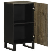 Credenza-Buffet-Armadio da cucina Nera 40x33x75 cm in Legno Massello di Mango 270954