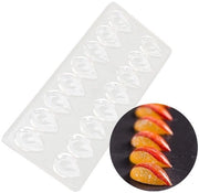Forma di cioccolato 16 Porte - Policarbonato - Muffiniera per fondant - Forma per caramelle - Scatola per cubetti di ghiaccio - Facile da pulire - Muffiniera in silicone
