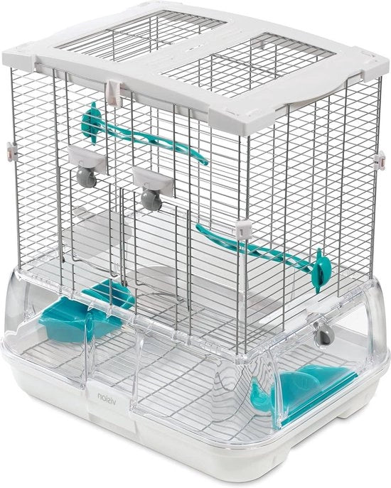 Casa per Uccelli Piccola 47,5 x 35,6 x 50,8 cm Bianco-Blu - Prezzo Migliore Online