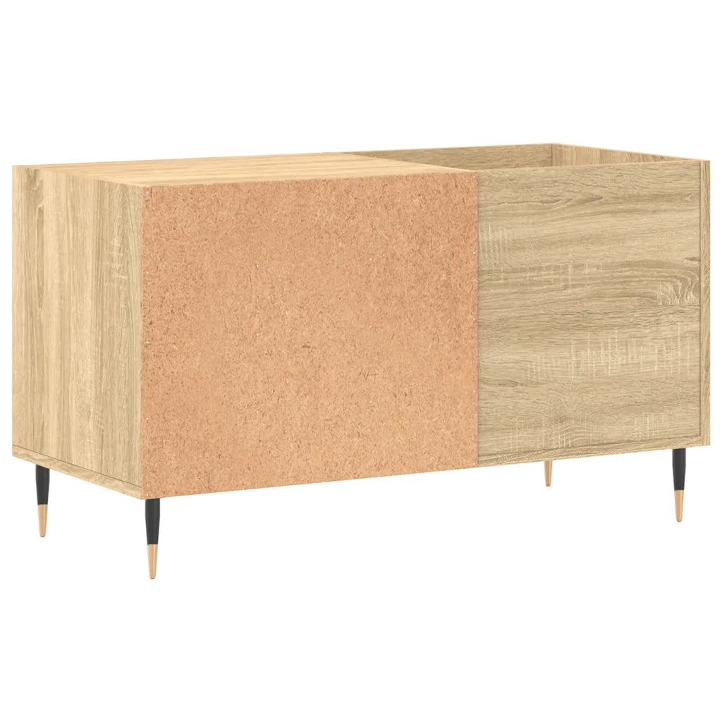 Mobile Porta Dischi Rovere Sonoma 85x38x48 cm Legno Multistrato 831695