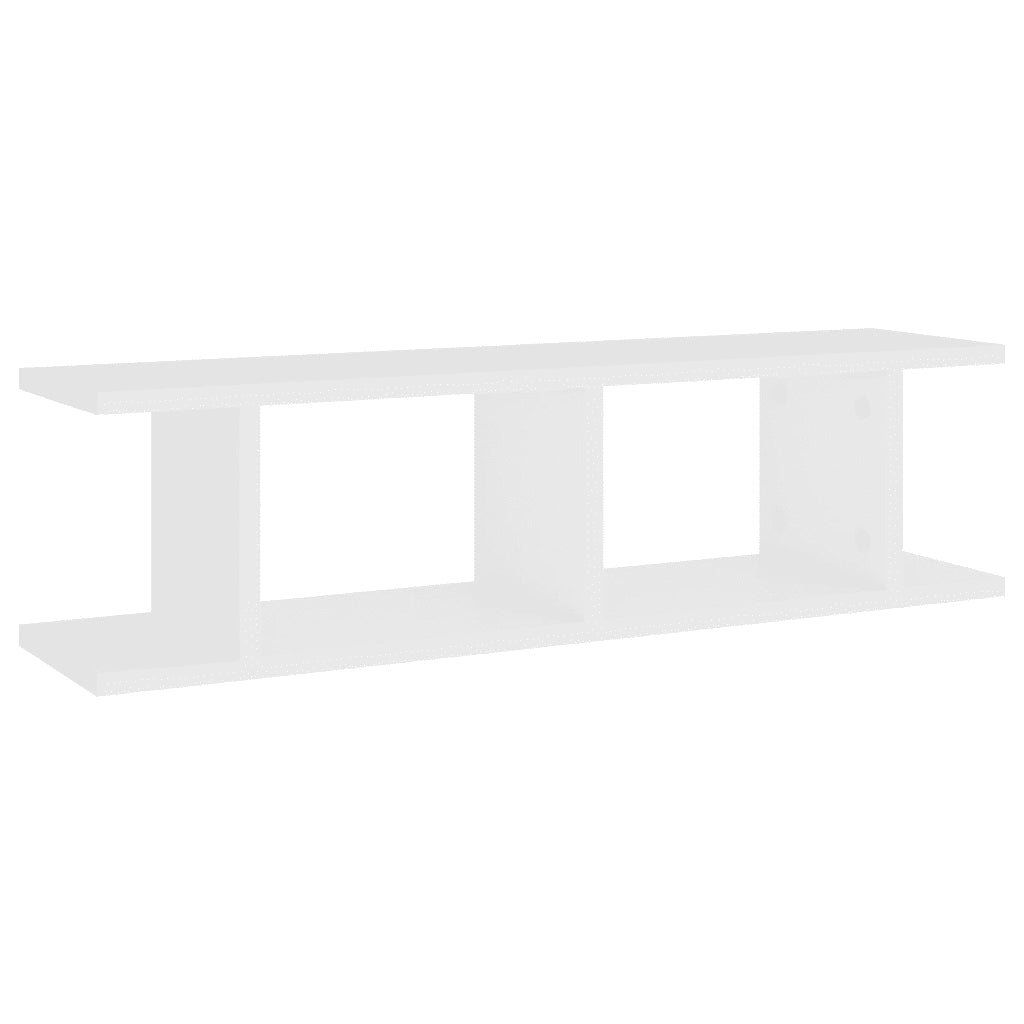 Mensole Parete a Cubo 2 pz Bianco 78x18x20 cm in Multistrato cod mxl 74106