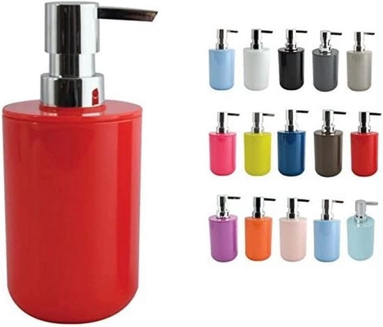 Dispensatore di sapone Inagua - liquido - moderno - 1 pezzo - rosso - compatto