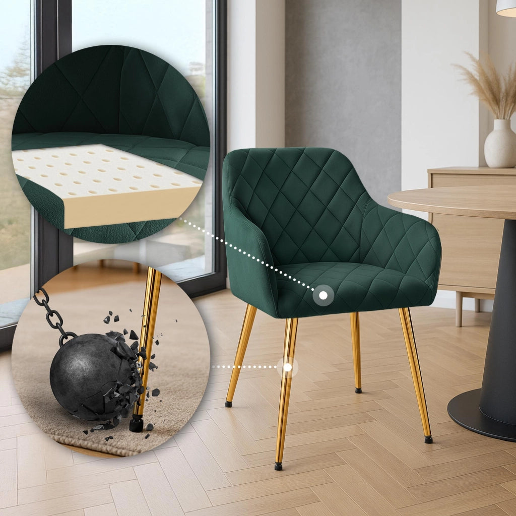2er Set Esszimmerstuhl Monett Samt G