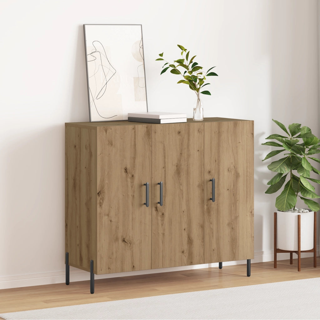 Credenza Artisan in Rovere 90x34x80 cm Legno Ingenerizzato