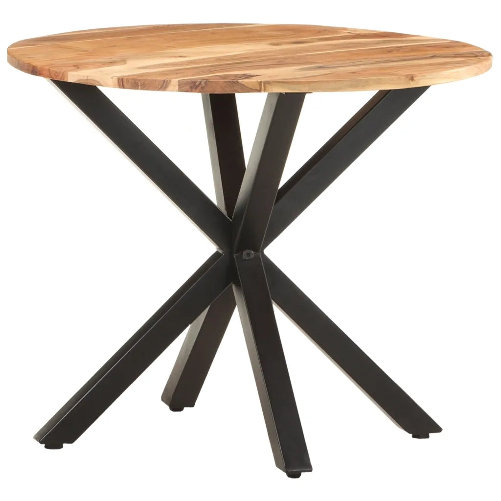 Tavolino di Servizio 68x68x56 cm in Legno Massello di Acacia cod mxl 8841
