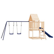 Area giochi all'aperto con altalene scivolo e robuste strutture per arrampicarsi  giochi da giardino 564 x 235 x 228 cm legno di pino massiccio 02_0004891