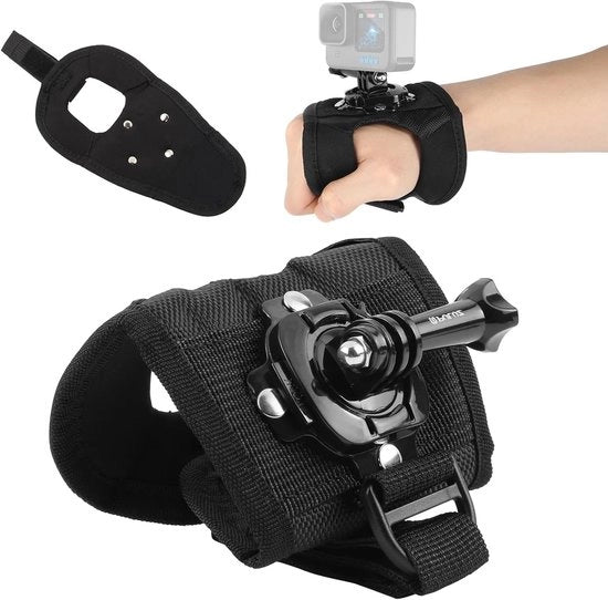 Supporto per Azione per Fotocamera con Rotazione 360°, Incluso Vite per Montaggio
